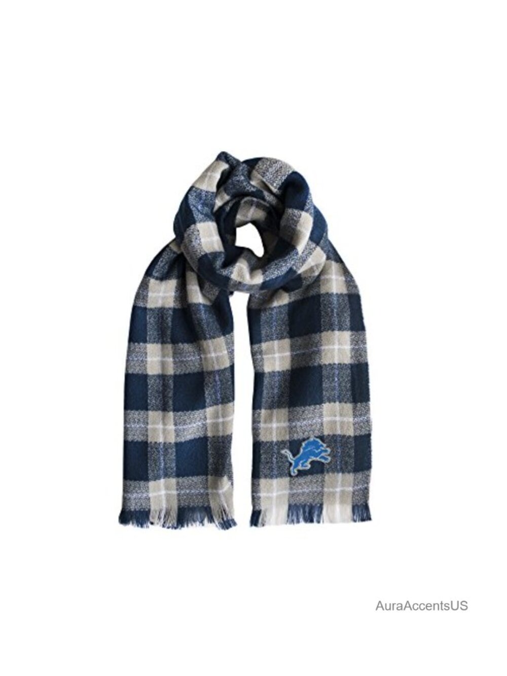 NFL Plaid Blanket Scarf 100% Acrylic Officially Licensed 75" Long